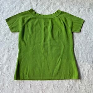 vintage 90s Joseph A green short sleeve knit shirt